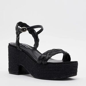 Nine West Black Women's Sandals Size 9.5